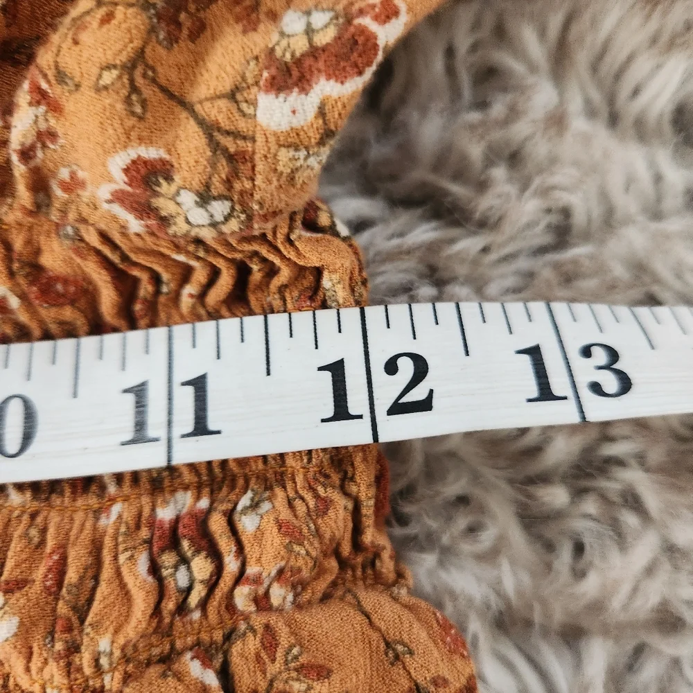 American Eagle‎ Outfitters Peasant Mini Dress Orange Women's Size Small